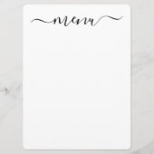 Créez Votre Propre Menu Blanc Entièrement Personna (Devant)