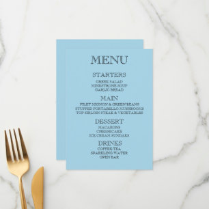 Créez votre propre menu de restaurant/événement pe