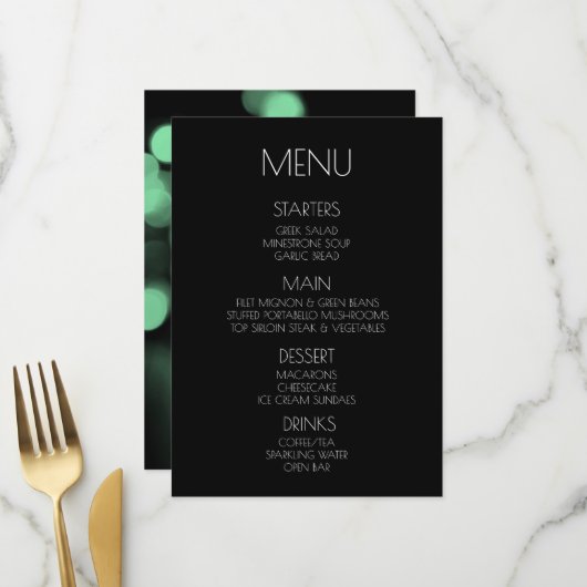 Créez Votre Propre - Menu Feux Verts (Devant/Arrière en situation)