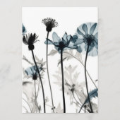 Créez votre propre - Menu Fleurs X-Ray noir et ble (Dos)