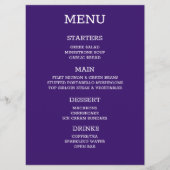 Créez Votre Propre Menu Personnalisé (Devant)