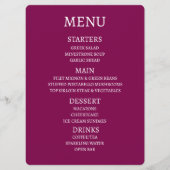 Créez Votre Propre Menu Personnalisé (Devant)