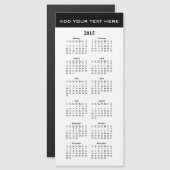 Créez votre propre Modèle de calendrier 2015 (Devant / Derrière)