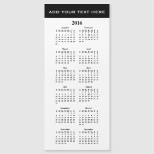 Créez votre propre Modèle de calendrier 2016