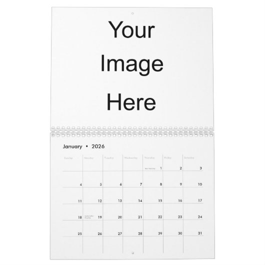 Créez votre propre modèle de calendrier de photo (Jan 2026)