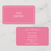 Créez votre propre modèle de carte de visite coule (Devant / Derrière)