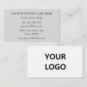 Créez votre propre modèle de carte de visite promo (Devant / Derrière)