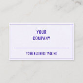 Créez votre propre modèle de carte de visite promo (Dos)