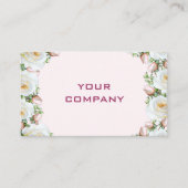 Créez votre propre modèle de carte de visite Rose  (Devant)