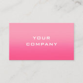 Créez votre propre modèle de carte de visite rose (Devant)