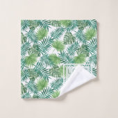 Créez votre propre monogramme botanique de motif (Gant de toilette)