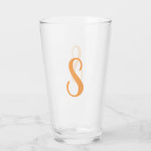 Créez votre propre monogramme personnalisé Verre à (Dos)