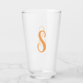 Créez votre propre monogramme personnalisé Verre à (Devant)