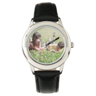 Créez votre propre montre noire faite sur command