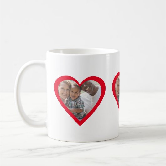 Créez Votre Propre Mug à Café avec Collage de 3 Ph (Gauche)