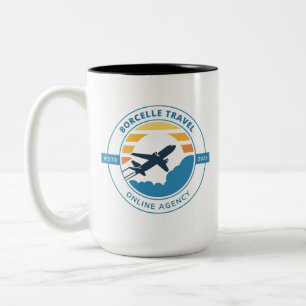 Créez Votre Propre Mug Café 15oz Deux Tons