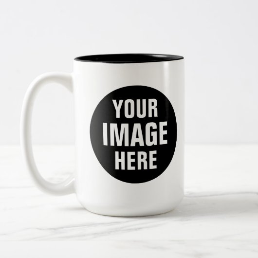 Créez Votre Propre Mug Café 15oz Deux Tons (Gauche)