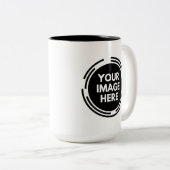 Créez Votre Propre Mug Café 15oz Deux Tons (Devant droit)