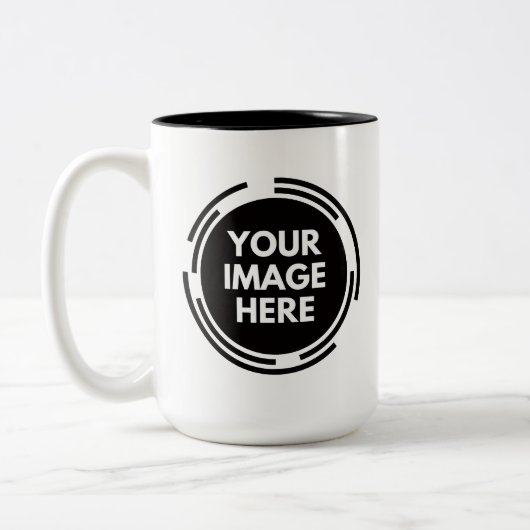Créez Votre Propre Mug Café 15oz Deux Tons (Gauche)