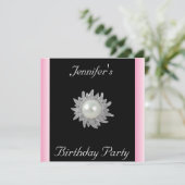 Créez votre propre Noir avec Invitation de Bijoux (Debout devant)