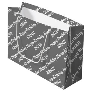 Créez votre propre nom Anniversaire Grand sac cad
