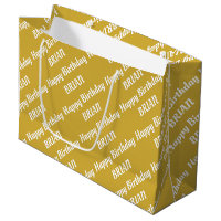 Créez votre propre nom Anniversaire Grand sac cade