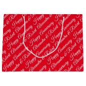 Créez votre propre nom Anniversaire Grand sac cade (Devant)