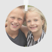 Créez votre propre ornement acrylique photo (dos)