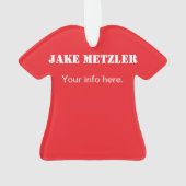 Créez votre propre ornement de Noël ou de Noël (dos)