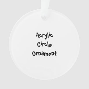 Créez votre propre ornement en acrylique en forme