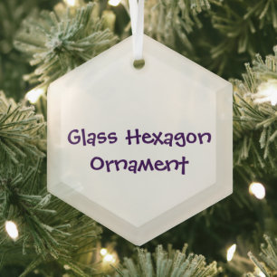 Créez votre propre ornement en verre hexagonal