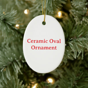 Créez Votre Propre Ornement Ovale en Céramique