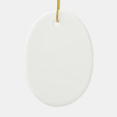 Créez votre propre ornement ovale en porcelaine (Devant)