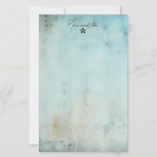 Créez votre propre papeterie grunge bleu turquoise