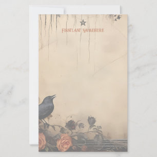 Créez votre propre papeterie Rose Péché Corbeau Go
