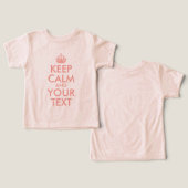 Créez Votre Propre Peach Rose Gardez Le Calme (Design Recto & Verso)