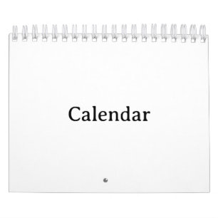 Créez votre propre petit calendrier blanc 5,5" x 7