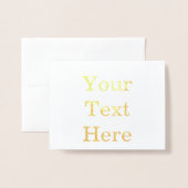 Carte dorée Petit (10,8 cm x 14 cm) (Devant avec enveloppe)