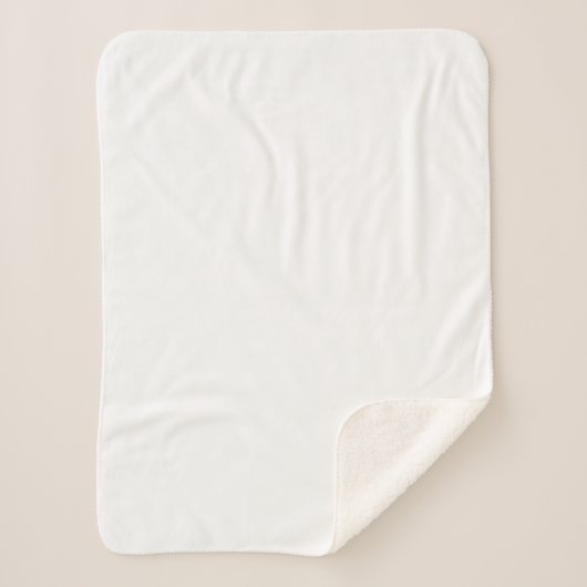 Créez votre propre petite couverture Sherpa blanch (Devant)