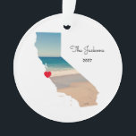 Créez votre propre photo California Beach Trip<br><div class="desc">Ajoutez votre propre photo au-dessus de la forme de la carte de l'état de Californie. Compte tenu de la forme de la Californie, si vous essayez de vous assurer que le visage d'une personne est visible, vous pouvez démasquer, déplacer et le masque votre image pour affiner le placement. Mon échantillon...</div>