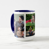 créez votre propre photo collage 2 moderne Mug (Devant gauche)