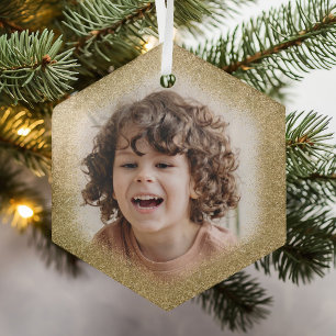 Créez votre propre photo Ornement en verre de Noël