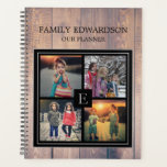 Créez votre propre planificateur photo de nom de f<br><div class="desc">Photo de famille personnalisée moderne collage,  noir,  planificateur.
Vous pouvez le personnaliser et ajouter vos propres photos à l'avant,  ajouter votre nom,  monogramme et année.</div>