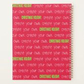 Créez votre propre planificateur (standard) (Dos)