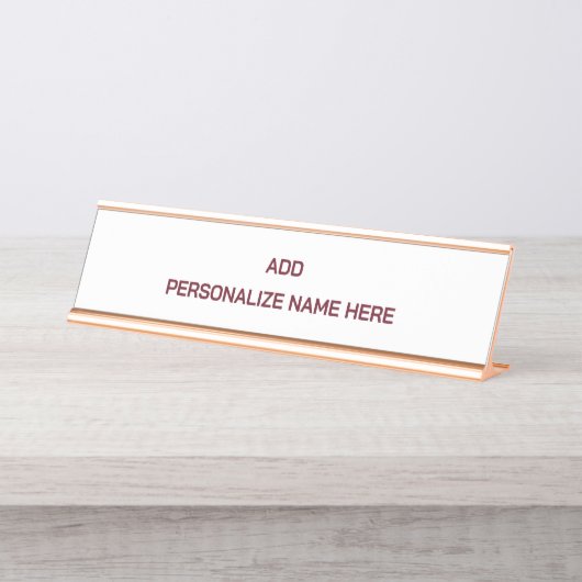 Créez Votre Propre Plaque De Bureau (Devant)