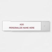 Créez Votre Propre Plaque Nom Suspendue (Devant)