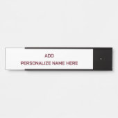 Créez Votre Propre Plaque Nom Suspendue (Devant)
