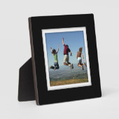 Créez votre propre plaque photo à cadre noir (Recto)