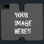 Créez votre propre Portefeuille iPhone SE  pour iP<br><div class="desc">Concevez votre propre Portefeuille pour iPhone Black SE  iPhone 5/5 avec l'outil de personnalisation extraordinaire de Zazzle. 
Ajoutez votre propre texte,  photo,  image ou design.</div>