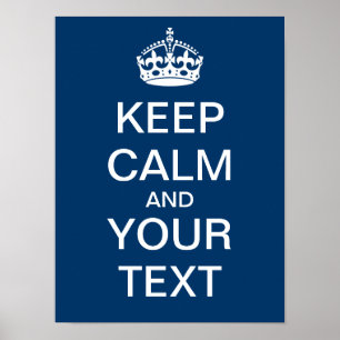Créez Votre Propre Poster "Keep Calm & Carry On" !